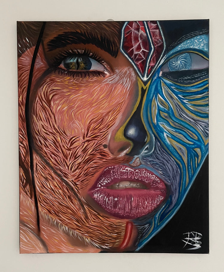 La femme sauvage mystique – Original 61×50 cm