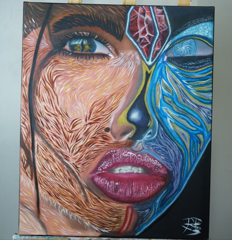 La femme sauvage mystique – Original 61×50 cm
